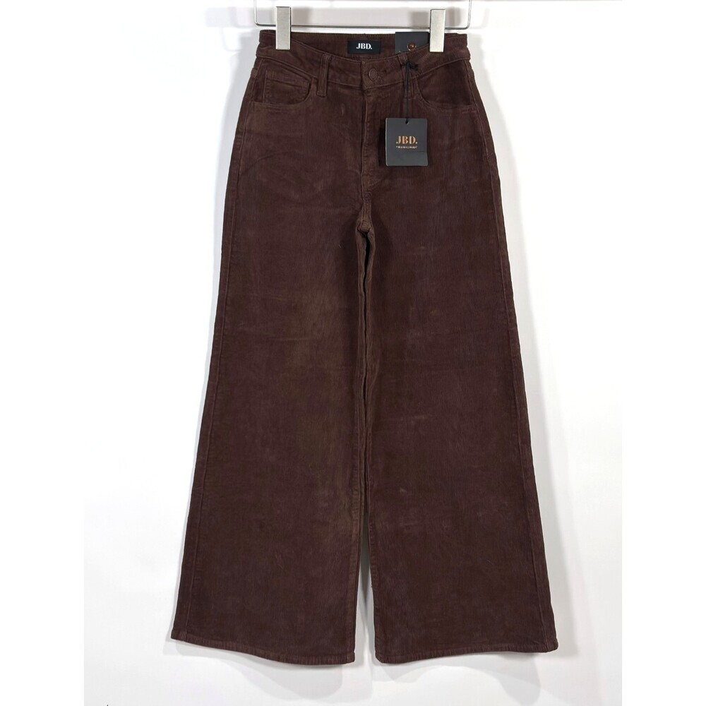 Just Black Denim JBD Brown Corduroy Wide Leg Pants NWT - Size 24 - Picture 2 of 8